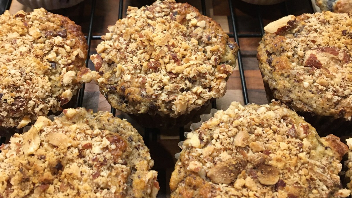 Banana+Dark Chocolate Muffins- gluten free, grain free, dairy free, no added&nbsp;sugar